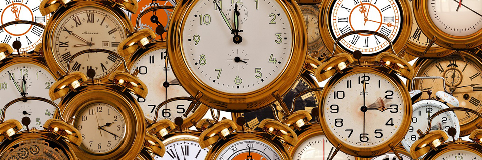 clocks showing the time
